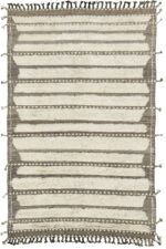 Ivory Gray Modern Boho Chic Rug 60675 by Nazmiyal Antique Rugs