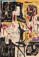 Modern Jean-Michel Basquiat Inspired Artistic Area Rug 70888 by Nazmiyal Antique Rugs