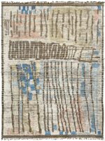 Nature Inspired Colors Modern Distressed Rug 60691 by Nazmiyal Antique Rugs