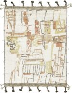 Primitive Design Colorful Modern Boho Chic Rug 60711 by Nazmiyal Antique Rugs