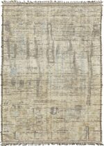 Primitive Design Modern Distressed Area Rug 60668 by Nazmiyal Antique Rugs