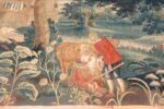 Scene Of 18th Century Silk And Wool Antique French Tapestry 70872 by Nazmiyal Antique Rugs