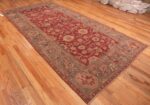 Side View Of 17th Century Antique Indian Mughal Gallery Size Rug 70052 by Nazmiyal Antique Rugs