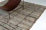 Side View Of Brown Modern Distressed Rug 60716 by Nazmiyal Antique Rugs