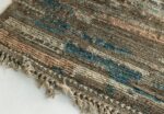 Texture Of Brown Blue Modern Distressed Rug 60684 by Nazmiyal Antique Rugs