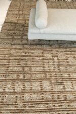 Texture Of Brown Modern Distressed Rug 60692 by Nazmiyal Antique Rugs