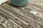 Texture Of Brown Tones Modern Distressed Rug 60680 by Nazmiyal Antique Rugs