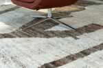 Texture Of Brown Tones Modern Distressed Rug 60682 by Nazmiyal Antique Rugs