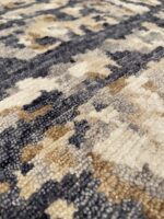 Texture Of Contrasted Gold Blue Modern Boutique Rug 60737 by Nazmiyal Antique Rugs