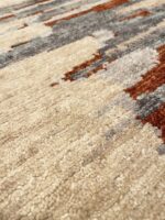 Texture Of Decorative Rust Blue Modern Boutique Rug 60739 by Nazmiyal Antique Rugs