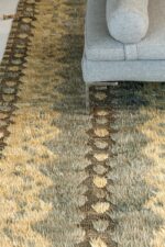 Texture Of Geometric Textured Modern Distressed Rug 60697 by Nazmiyal Antique Rugs