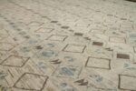 Texture Of Oversized Cream Modern Moroccan Style Rug 60336 by Nazmiyal Antique Rugs