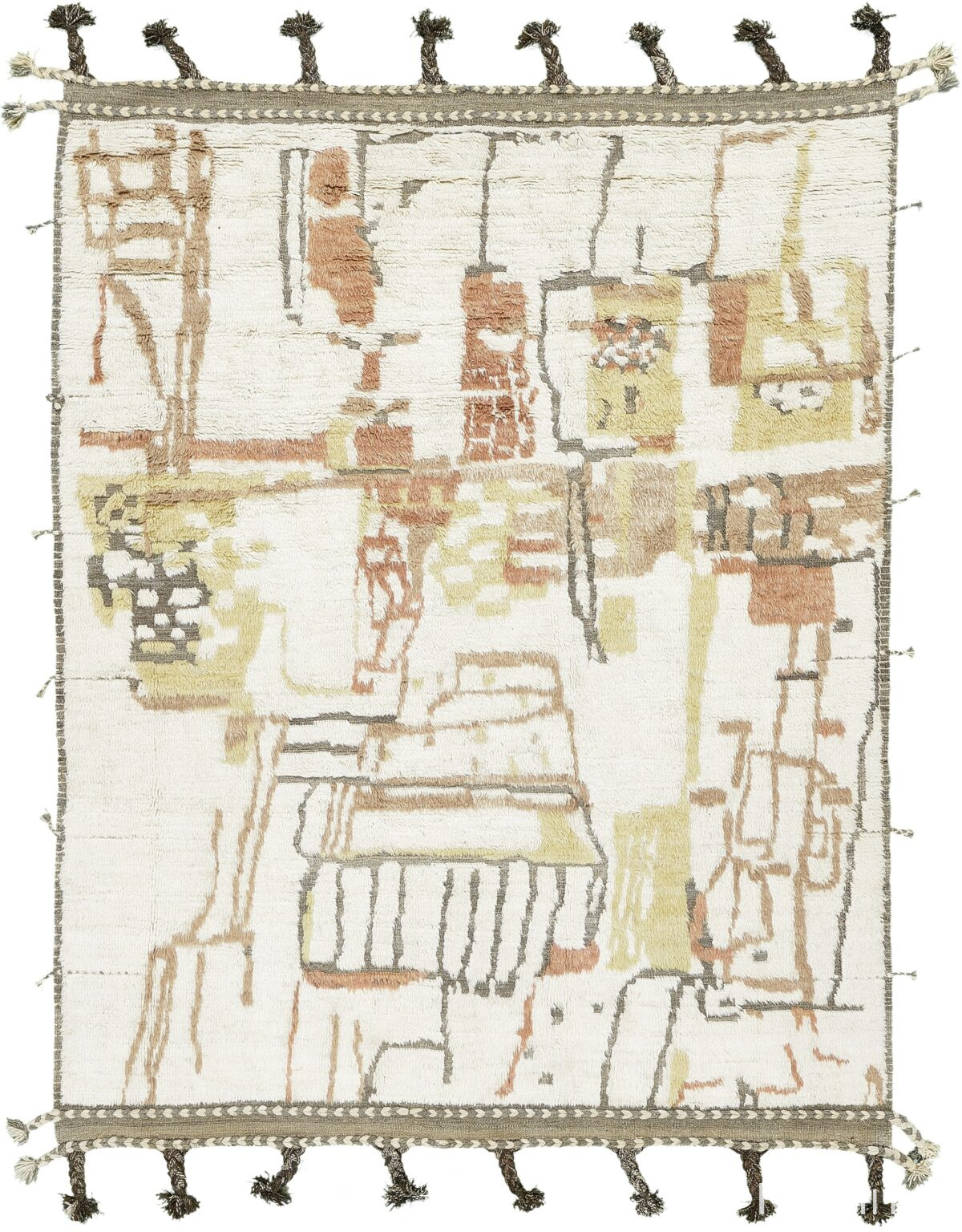 Primitive Design Colorful Modern Boho Chic Rug 60711 by Nazmiyal Antique Rugs
