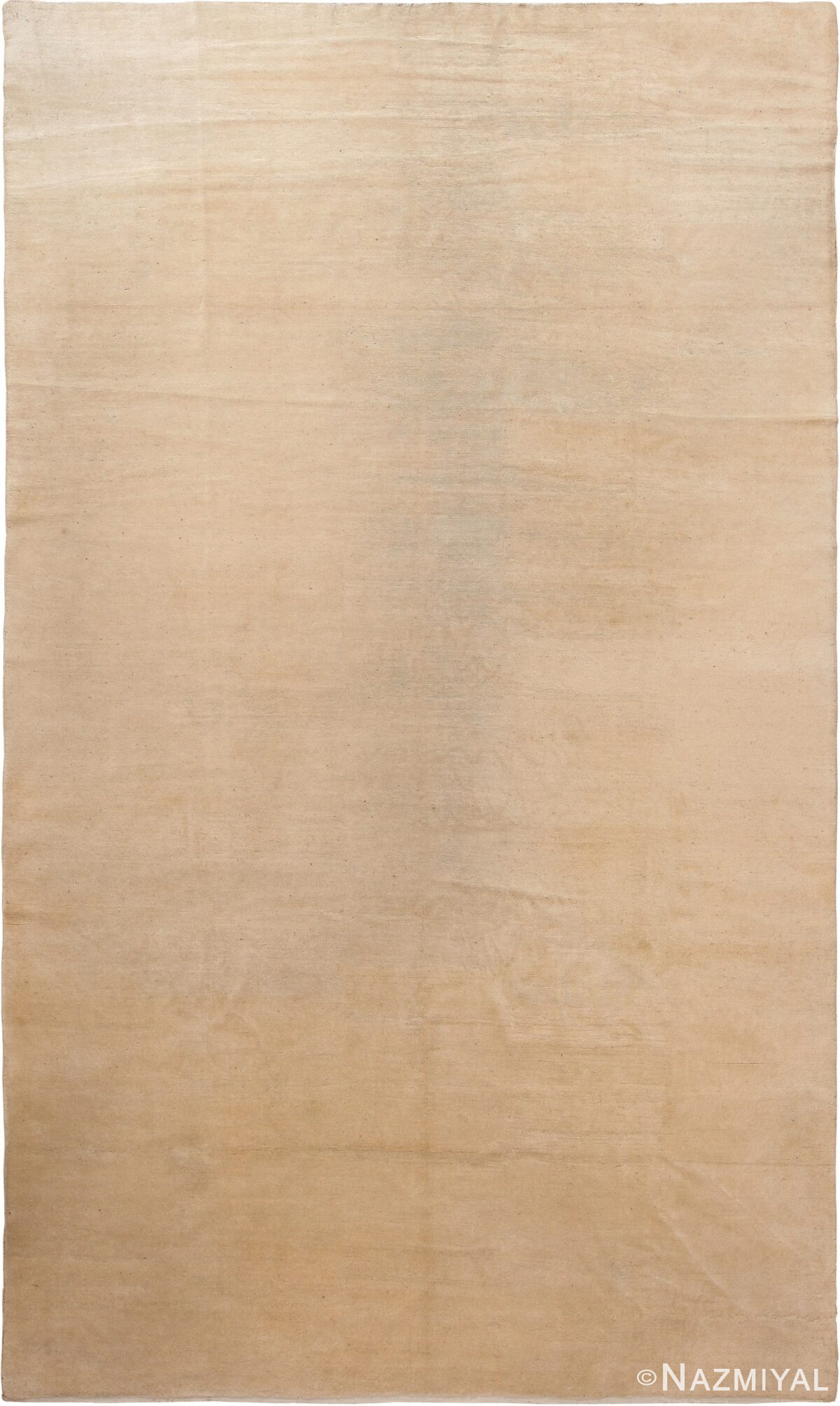 Solid Ivory Large Antique Chinese Rug 70843 by Nazmiyal Antique Rugs