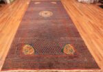 Whole View Of 18th Century Antique Chinese Kansu Gallery Size Rug 70865 by Nazmiyal Antique Rugs