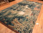 Whole View Of 18th Century Silk And Wool Antique French Tapestry 70872 by Nazmiyal Antique Rugs