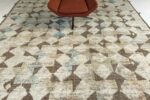Whole View Of High Low Pile Modern Distressed Rug 60701 by Nazmiyal Antique Rugs
