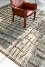 Whole View Of Ivory Gray Modern Distressed Rug 60693 by Nazmiyal Antique Rugs
