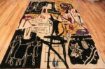Whole View Of Modern Jean-Michel Basquiat Inspired Artistic Area Rug 70888 by Nazmiyal Antique Rugs