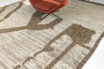 Whole View Of Nature Inspired Modern Distressed Rug 60706 by Nazmiyal Antique Rugs
