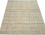Whole View Of Oversized Cream Modern Moroccan Style Rug 60336 by Nazmiyal Antique Rugs