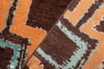 Back Of Terracotta Brown Color Mid Century Modern 60753 by Nazmiyal Antique Rugs