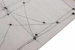 Border Of Decorative White Mid Century Modern Rug 60768 by Nazmiyal Antique Rugs