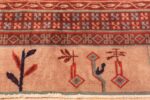 Border Of Red Antique Turkish Smyrna Area Rug 70930 by Nazmiyal Antique Rugs
