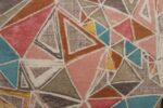 Close Up Of Triangle Design Mid Century Modern Area Rug 60758 by Nazmiyal Antique Rugs