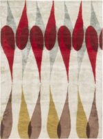 Colorful Abstract Mid Century Modern 60752 by Nazmiyal Antique Rugs