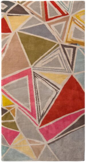 Colorful Mid Century Modern Rug 60751 by Nazmiyal Antique Rugs