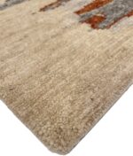 Corner Of Decorative Rust Blue Modern Boutique Rug 60739 by Nazmiyal Antique Rugs