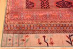 Corner Of Red Antique Turkish Smyrna Area Rug 70930 by Nazmiyal Antique Rugs