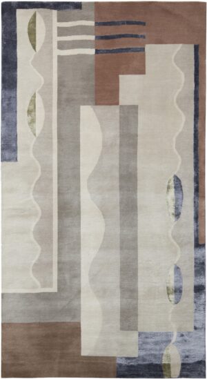 Decorative Grey Mid Century Modern Rug 60764 by Nazmiyal Antique Rugs