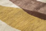 Detail Of Colorful Abstract Mid Century Modern 60752 by Nazmiyal Antique Rugs