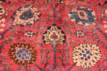 Detail Of Vase Design Vintage Persian Tabriz Rug 70933 by Nazmiyal Antique Rugs