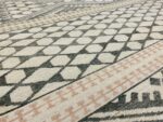 Field Of Beige Charcoal Geometric Modern Boutique Area Rug 60741 by Nazmiyal Antique Rugs