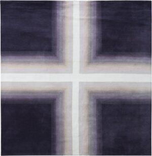 Geometric Purple Mid Century Modern Rug 60767 by Nazmiyal Antique Rugs