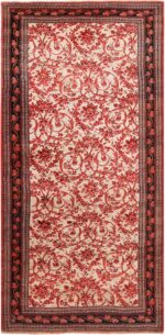 Ivory Background Antique Persian Halavai Bidjar Rug 70663 by Nazmiyal Antique Rugs