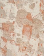 Light Orange Modern Boutique Area Rug 60729 by Nazmiyal Antique Rugs