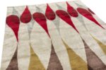 Side Of Colorful Abstract Mid Century Modern 60752 by Nazmiyal Antique Rugs