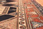 Texture Of Animal Design Fine Gallery Size Antique Persian Senneh Rug 70795 by Nazmiyal Antique Rugs