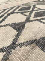Texture Of Beige Charcoal Geometric Modern Boutique Area Rug 60741 by Nazmiyal Antique Rugs