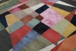 Texture Of Colorful Triangles Mid Century Modern Rug 60759 by Nazmiyal Antique Rugs