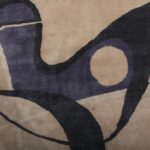 Texture Of Purple And Beige Artistic Mid Century Modern Rug 60745 by Nazmiyal Antique Rugs