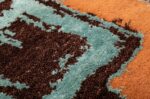 Texture Of Terracotta Brown Color Mid Century Modern 60753 by Nazmiyal Antique Rugs