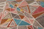 Texture Of Triangle Design Mid Century Modern Area Rug 60758 by Nazmiyal Antique Rugs