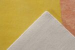 Weave Of Square Yellow Abstract Mid Century Modern Rug 60766 by Nazmiyal Antique Rugs