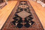 Whole View Of Animal Design Fine Gallery Size Antique Persian Senneh Rug 70795 by Nazmiyal Antique Rugs