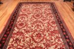 Whole View Of Pile Of Ivory Background Antique Persian Halavai Bidjar Rug 70663 by Nazmiyal Antique Rugs